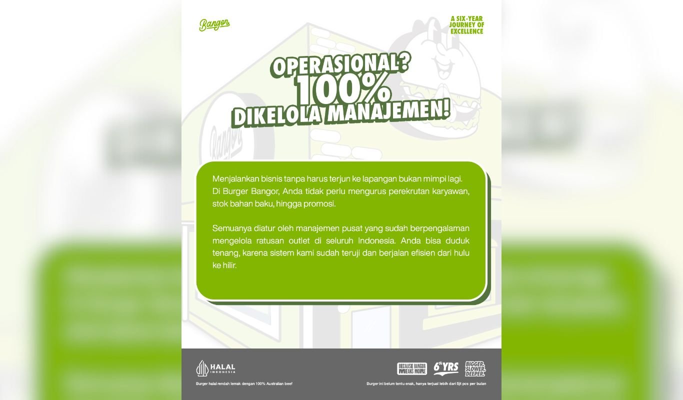 Burger Bangor Siapkan Lokasi Strategis untuk Bisnis Cepat Saji Khusus Para Mitra